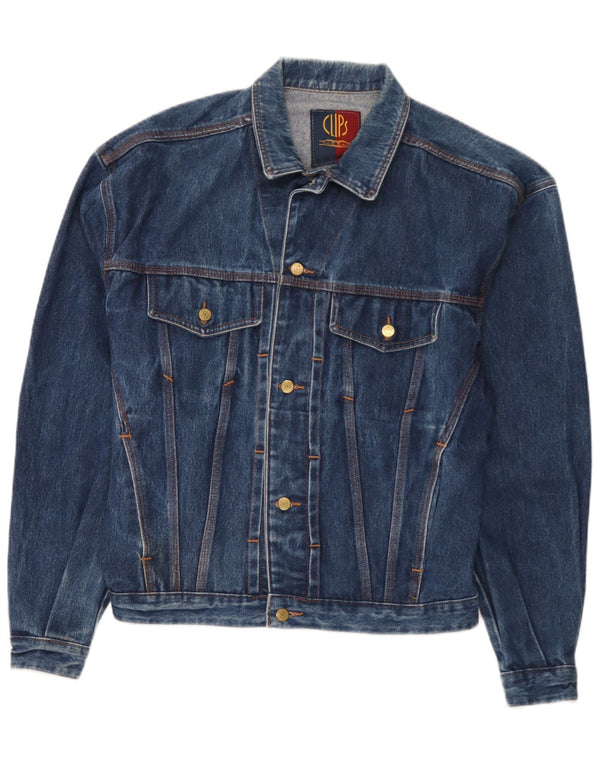 Clips Mens Denim Jacket UK 42 XL Blue