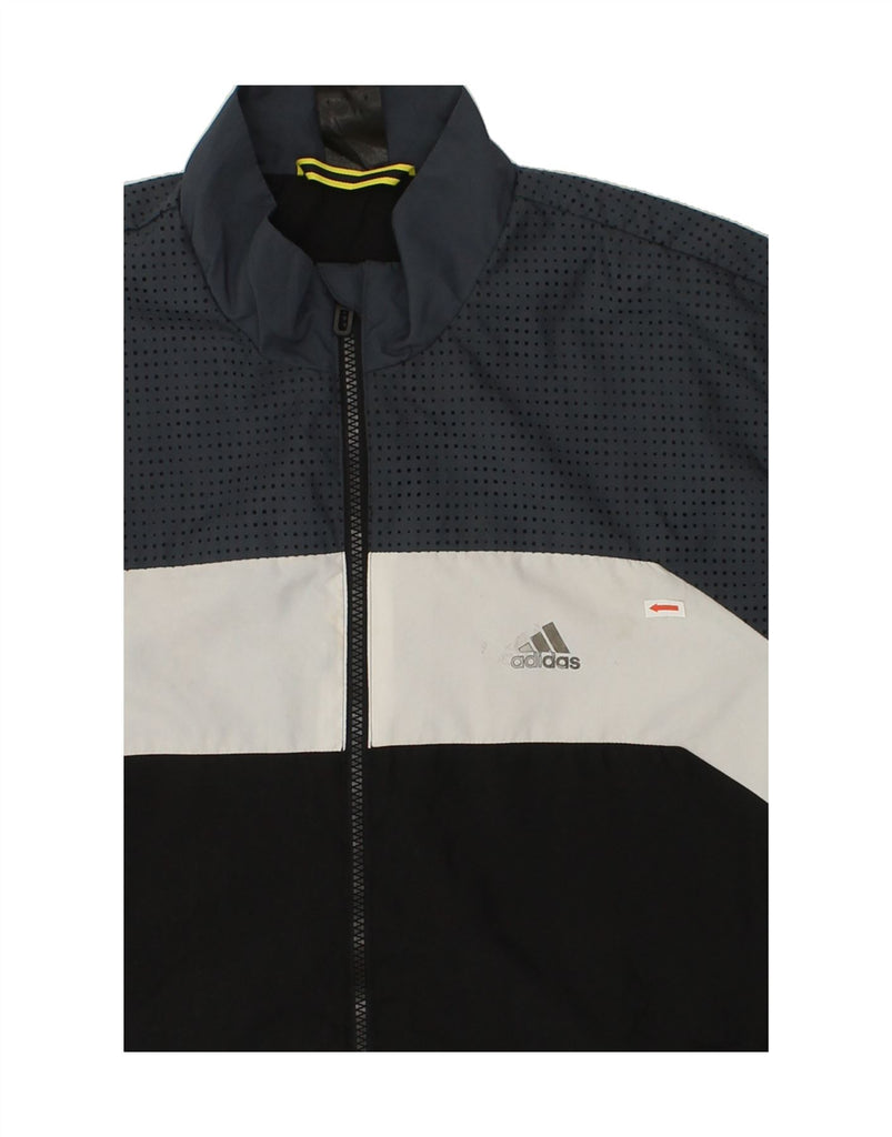 ADIDAS Mens Tracksuit Top Jacket UK 38/40 Medium Black Colourblock | Vintage Adidas | Thrift | Second-Hand Adidas | Used Clothing | Messina Hembry 