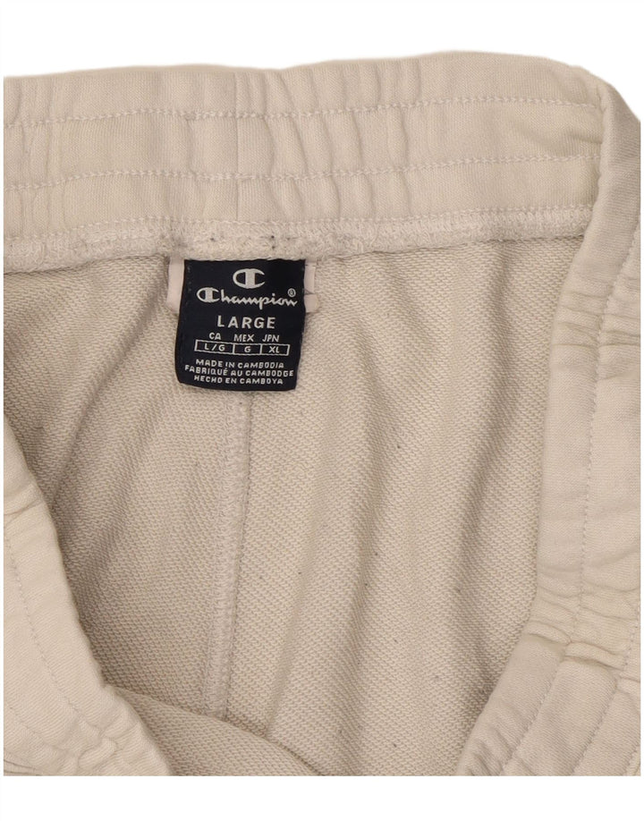 Champion Mens Graphic Sport Shorts Large  White Colourblock