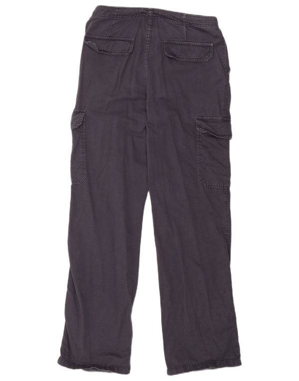 Zara Womens Straight Cargo Trousers EU 38 Small W28 L31 Navy Blue