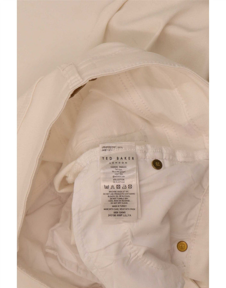 Ted Baker Womens Slim Jeans W28 L26 White Cotton