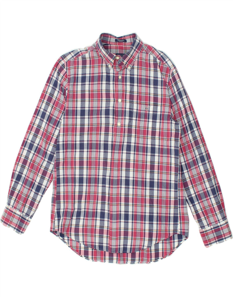 GANT Mens Regular Fit Shirt Large Multicoloured Check Cotton | Vintage Gant | Thrift | Second-Hand Gant | Used Clothing | Messina Hembry 