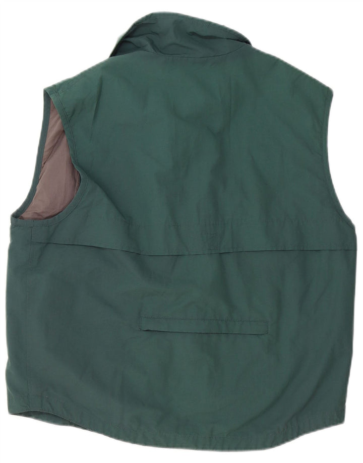 Marlboro Classics Mens Utility Gilet UK 40 Large Green Polyester