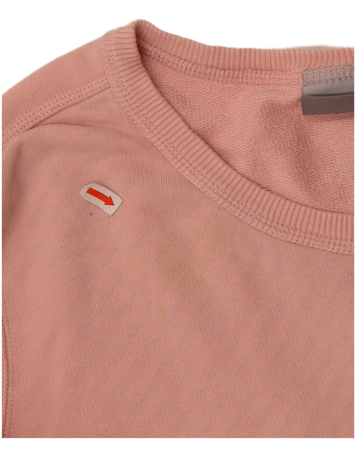 NIKE Womens Sweatshirt Jumper UK 10/12 Medium Pink Cotton
