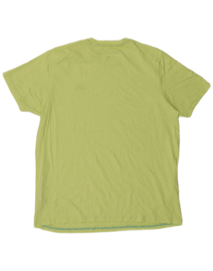 Weird Fish Mens T-Shirt Top XL Green Cotton