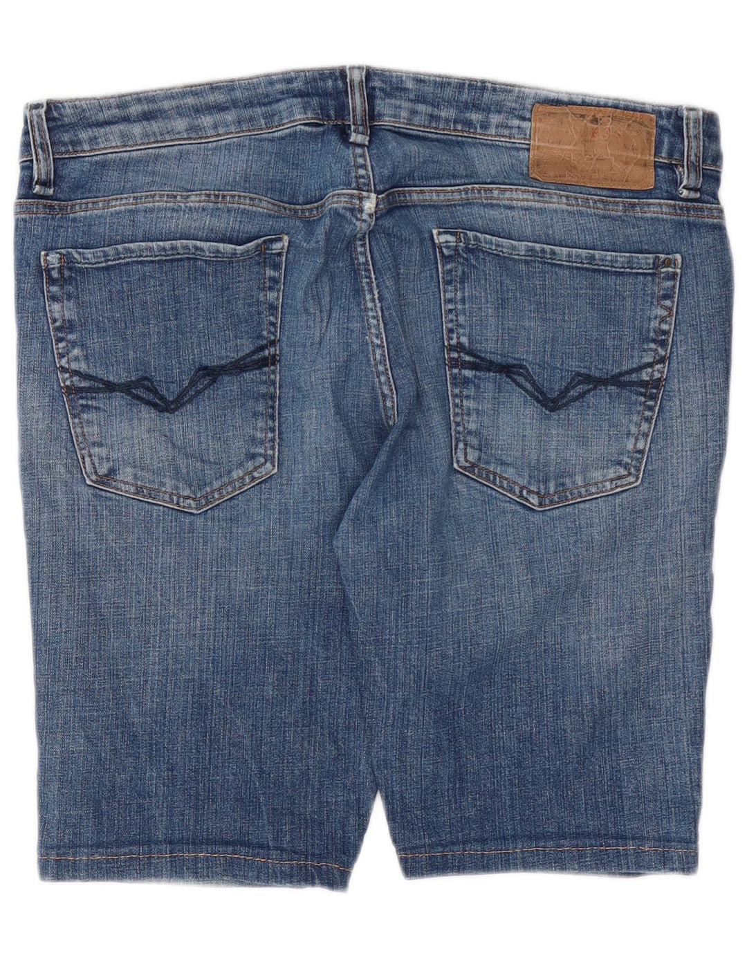 Guess Mens Denim Shorts W36 Large Blue Cotton