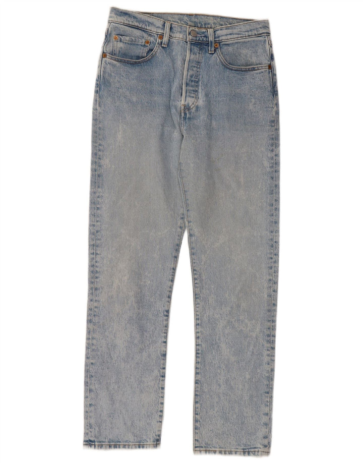 LEVI'S Mens Straight Jeans W27 L28 Blue Cotton
