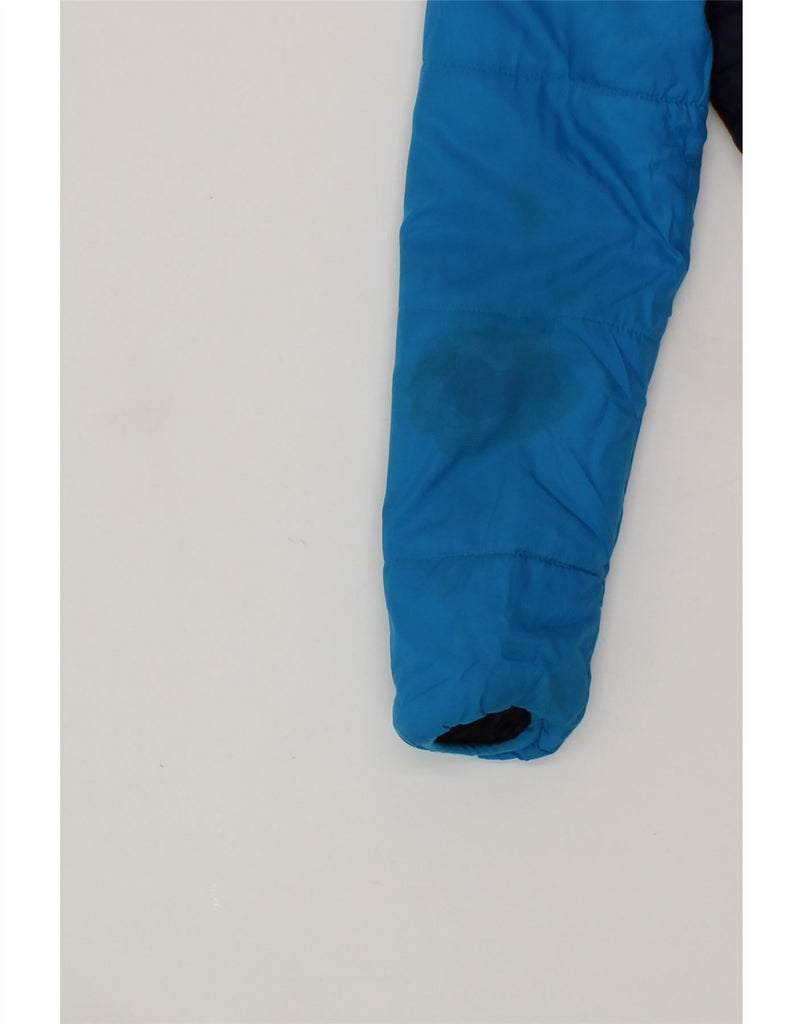 PUMA Boys Padded Jacket 11-12 Years Blue Colourblock Polyester Vintage Puma and Second-Hand Puma from Messina Hembry 