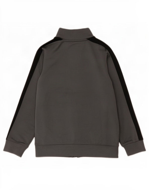 Under Armour Boys Tracksuit Top Jacket 7-8 Years Small Grey Colourblock