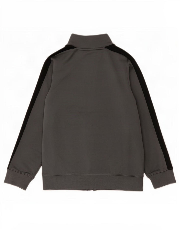 Under Armour Boys Tracksuit Top Jacket 7-8 Years Small Grey Colourblock