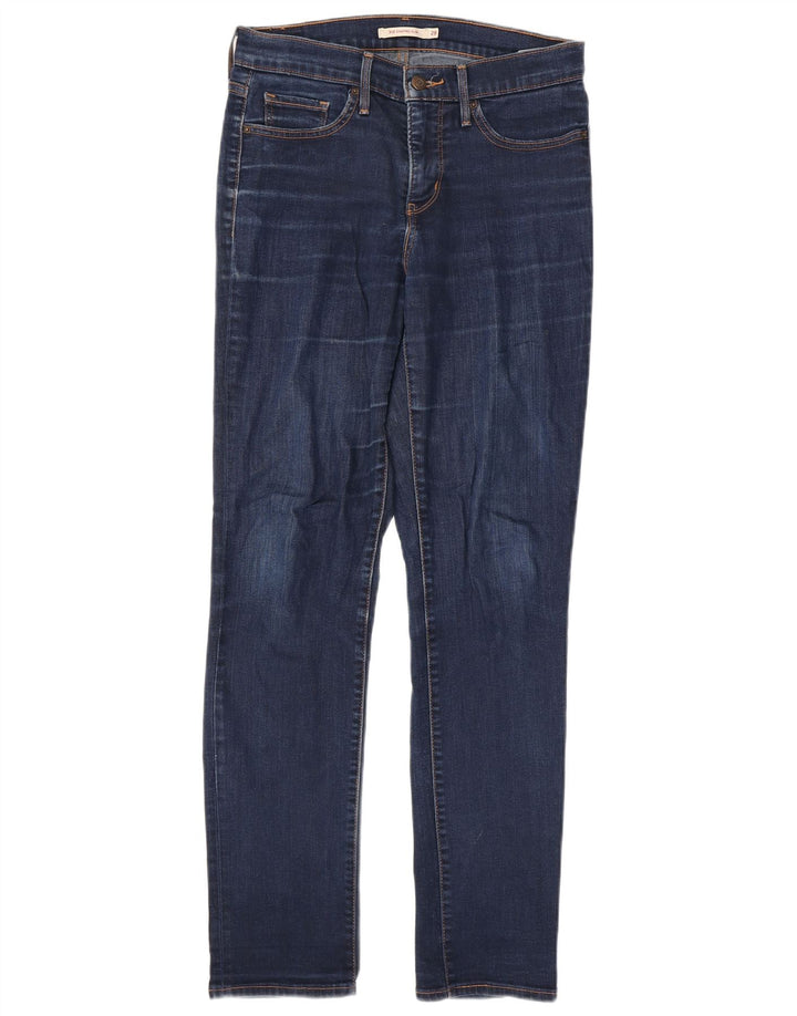 Levi's Womens 312 Shaping Slim Jeans W28 L32 Navy Blue Cotton