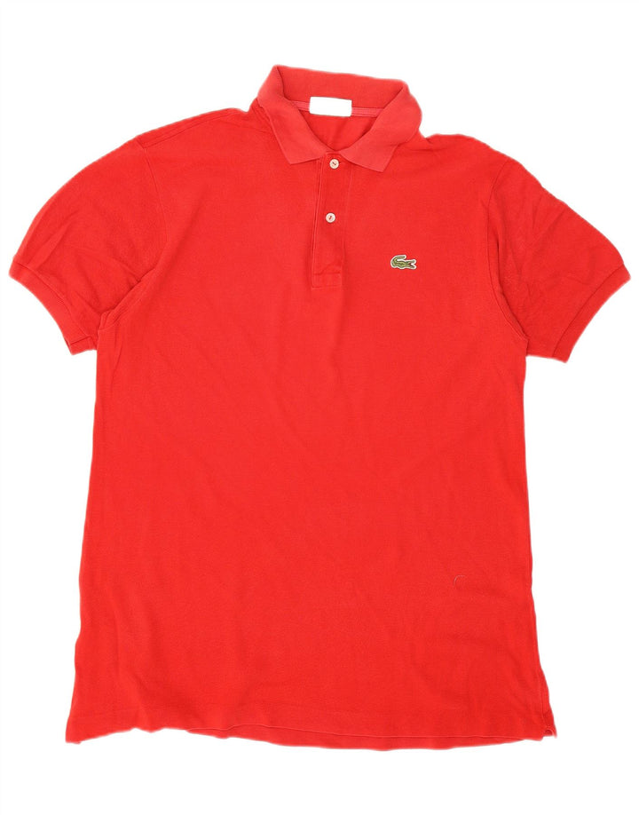 Lacoste Mens Polo Shirt Size 5 Large Red Cotton