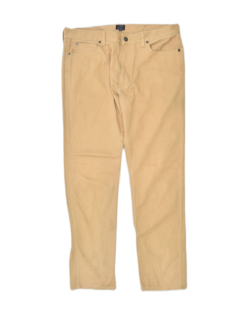 J. CREW Mens The Sutton Slim Casual Trousers W38 L30 Beige Cotton | Vintage | Thrift | Second-Hand | Used Clothing | Messina Hembry 