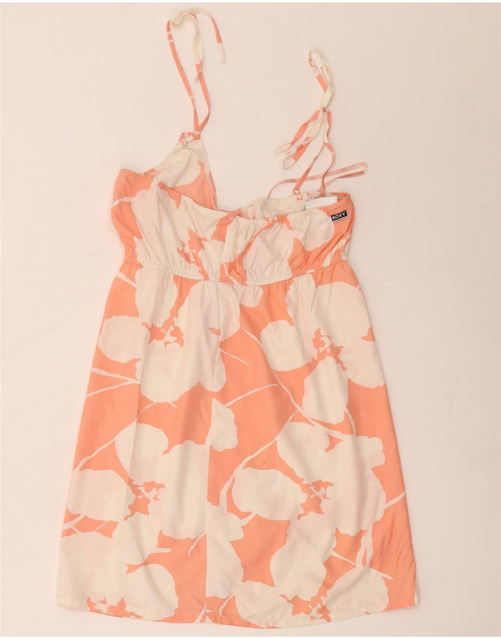 Roxy Womens Sundress UK 12 Medium Pink Floral Polyester