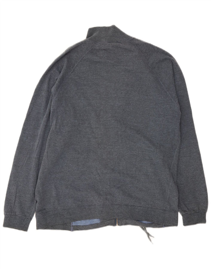 Champion Mens Graphic Tracksuit Top Jacket Small Navy Blue Cotton