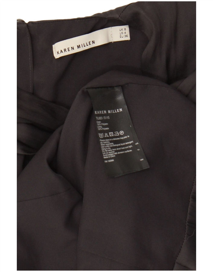 Karen Millen Womens Sleeveless Blouse Top UK 8 Small Black Polyester