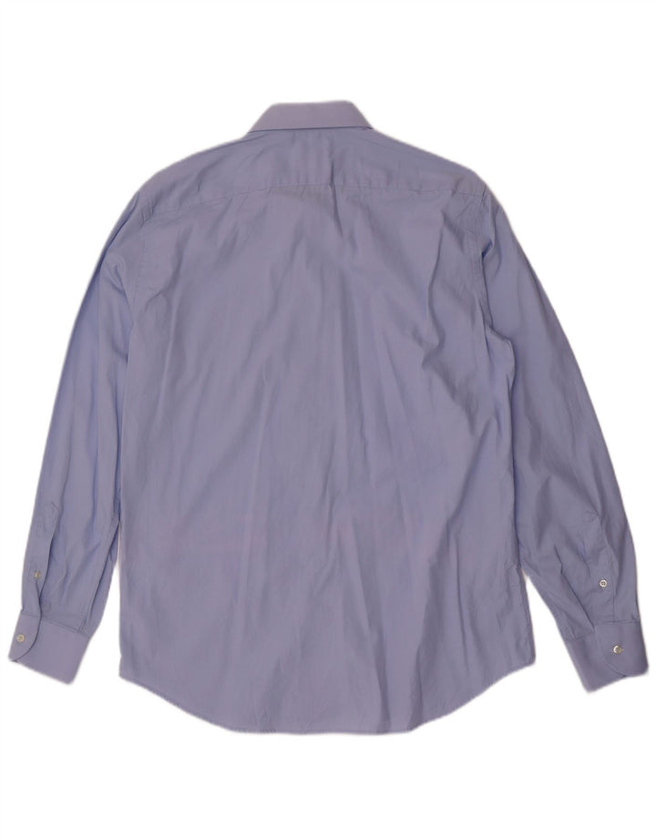 Navigare Mens Shirt Size 40 15 3/4 Medium Blue Cotton