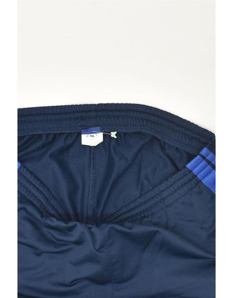 ASICS Mens Tracksuit Trousers Joggers  2XL Navy Blue Polyester | Vintage Asics | Thrift | Second-Hand Asics | Used Clothing | Messina Hembry 