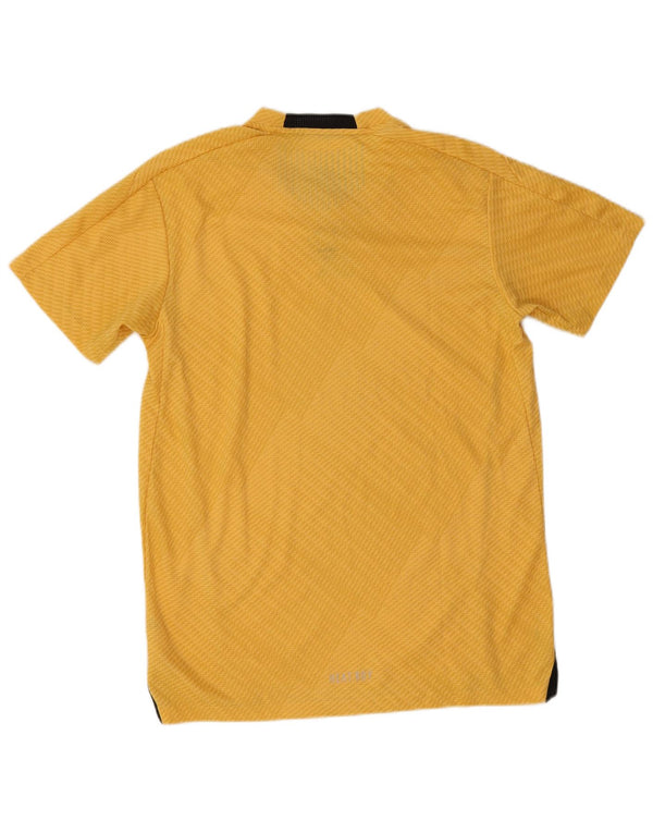 Adidas Mens Slim Fit T-Shirt Top Medium Yellow Colourblock