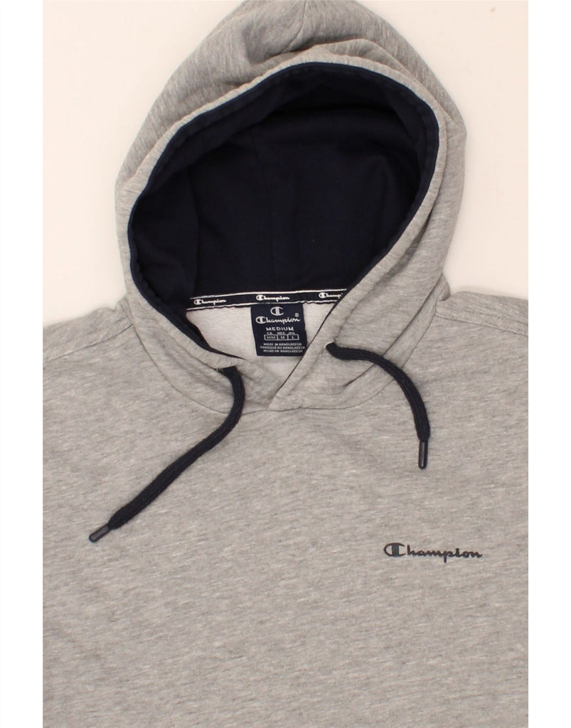 CHAMPION Mens Hoodie Jumper Medium Grey Cotton | Vintage Champion | Thrift | Second-Hand Champion | Used Clothing | Messina Hembry 