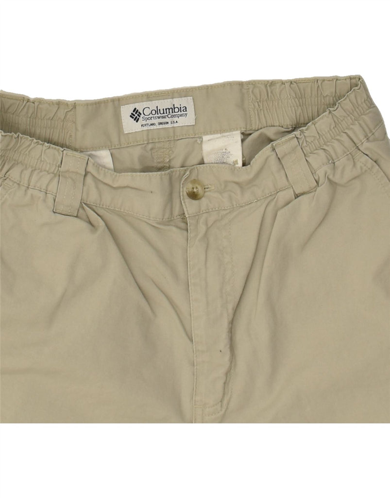 COLUMBIA Womens Cargo Shorts US 8 Medium W30 Beige Vintage Columbia and Second-Hand Columbia from Messina Hembry 