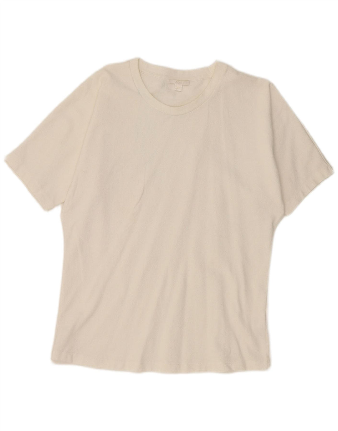 Cos Womens T-Shirt Top UK 14 Medium White Cotton