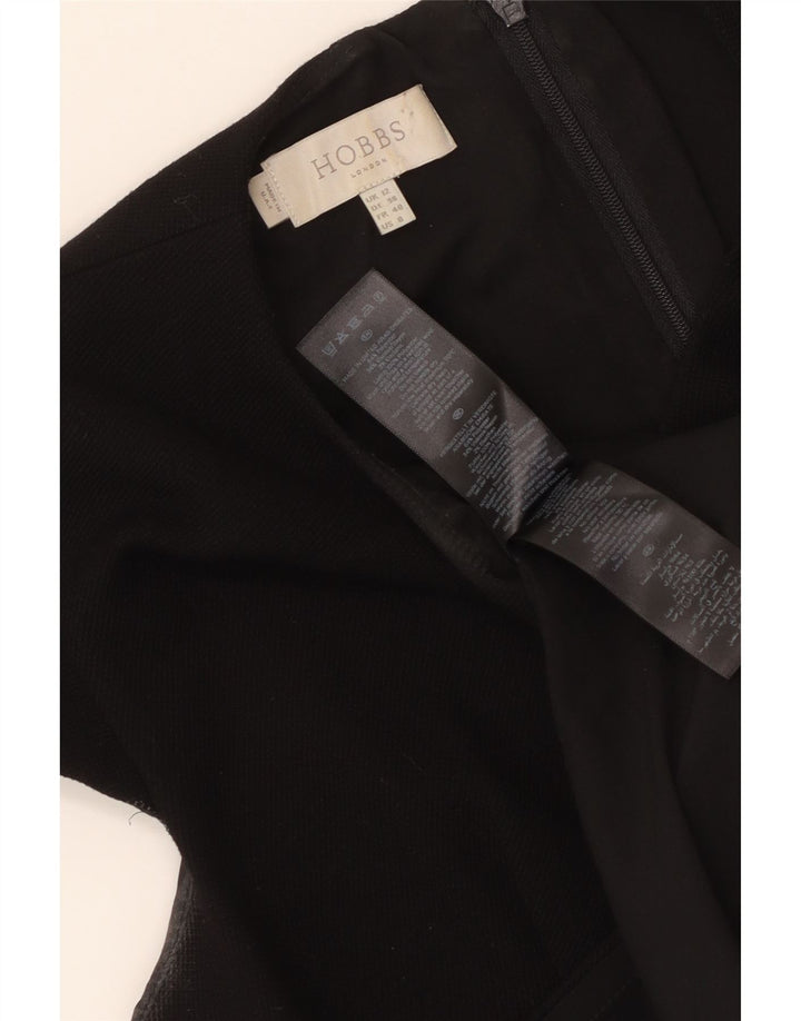 Hobbs Womens Sheath Dress UK 12 Medium Black Polyester