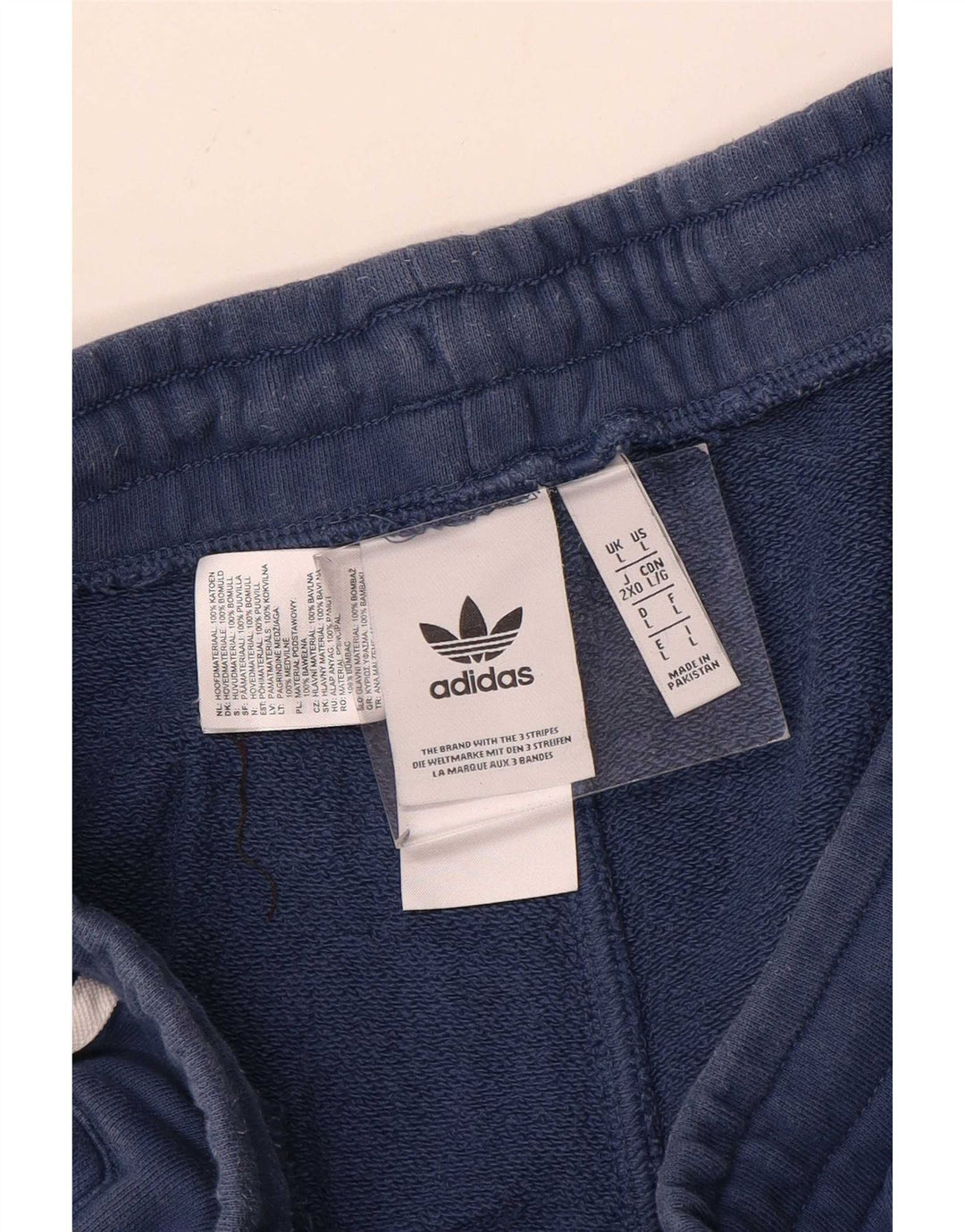 Adidas Mens Sport Shorts Large Navy Blue Cotton