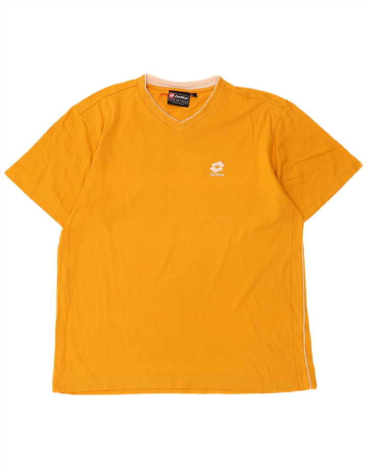 Lotto Mens T-Shirt Top Large Yellow