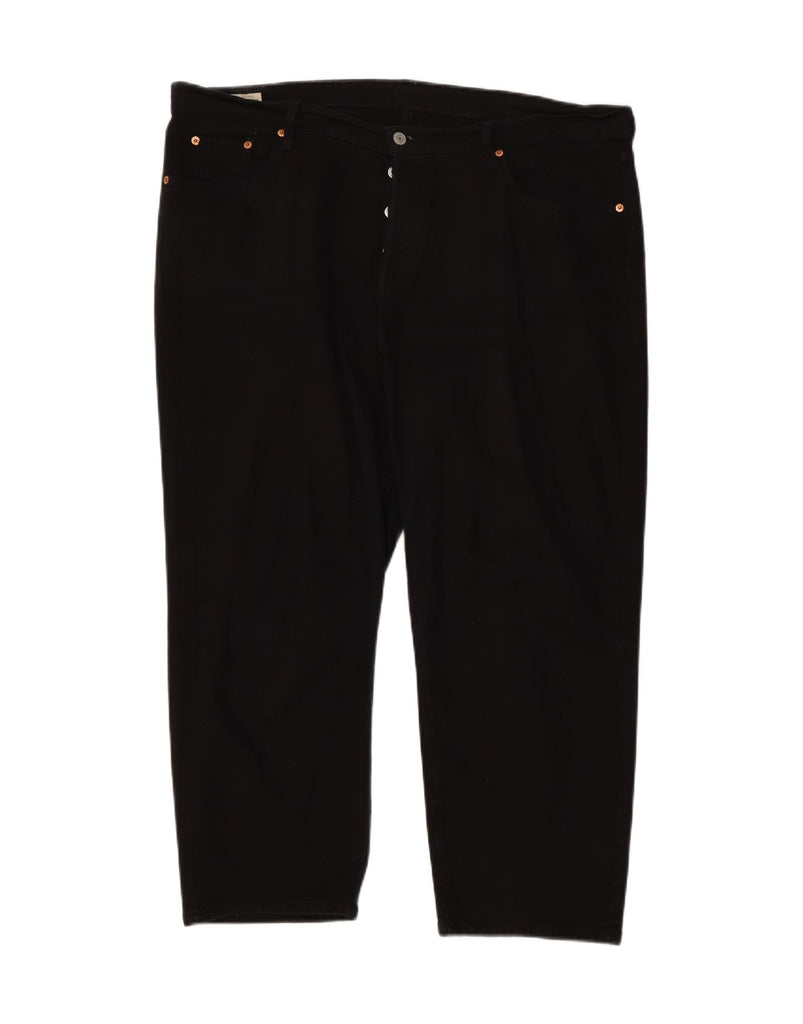 LEVI'S Womens 501 High Waist Cropped Jeans US 16 2XL W42 L24 Black Vintage Levi's and Second-Hand Levi's from Messina Hembry 
