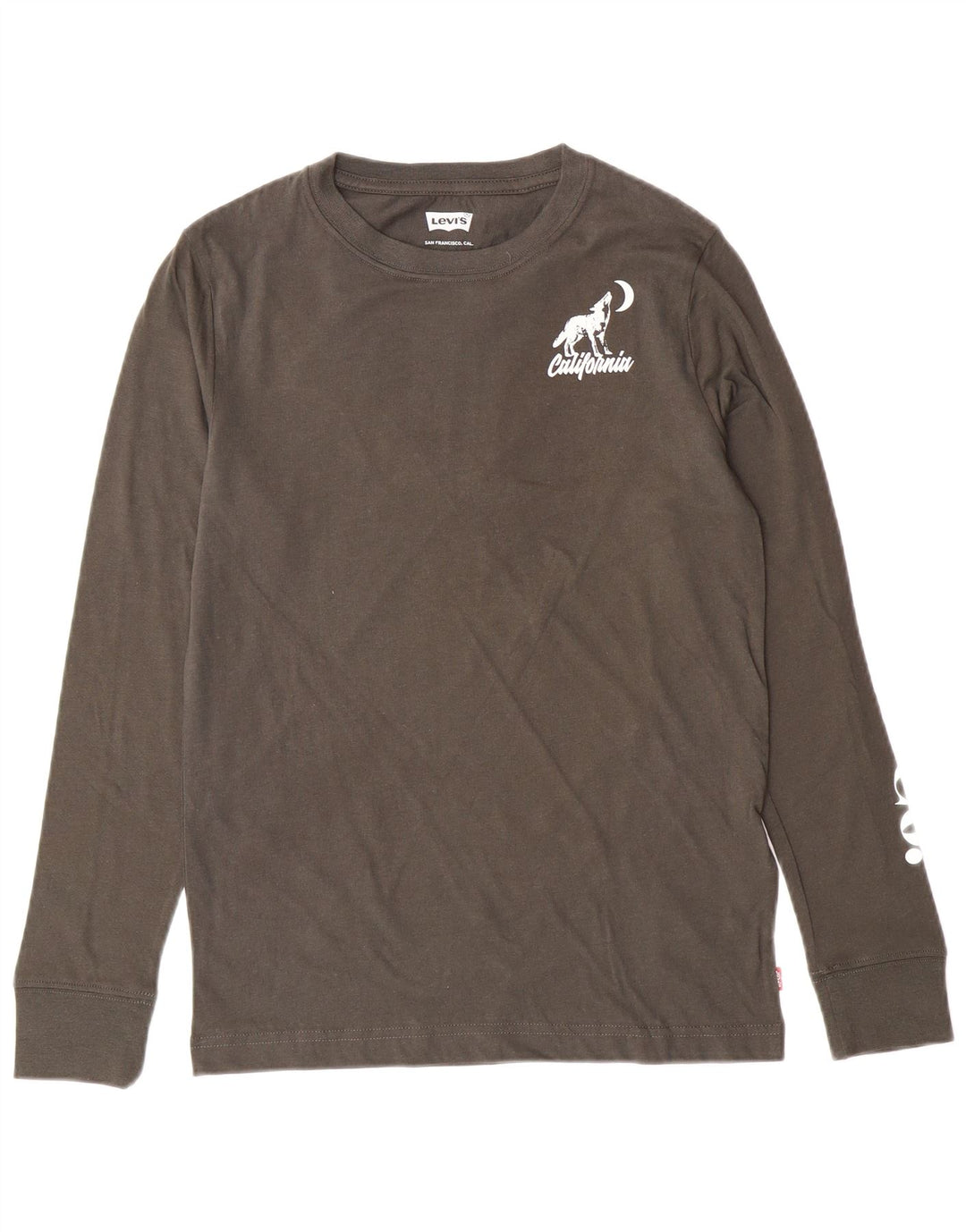 LEVI'S Boys Graphic T-Shirt Top 11-12 Years Grey Cotton
