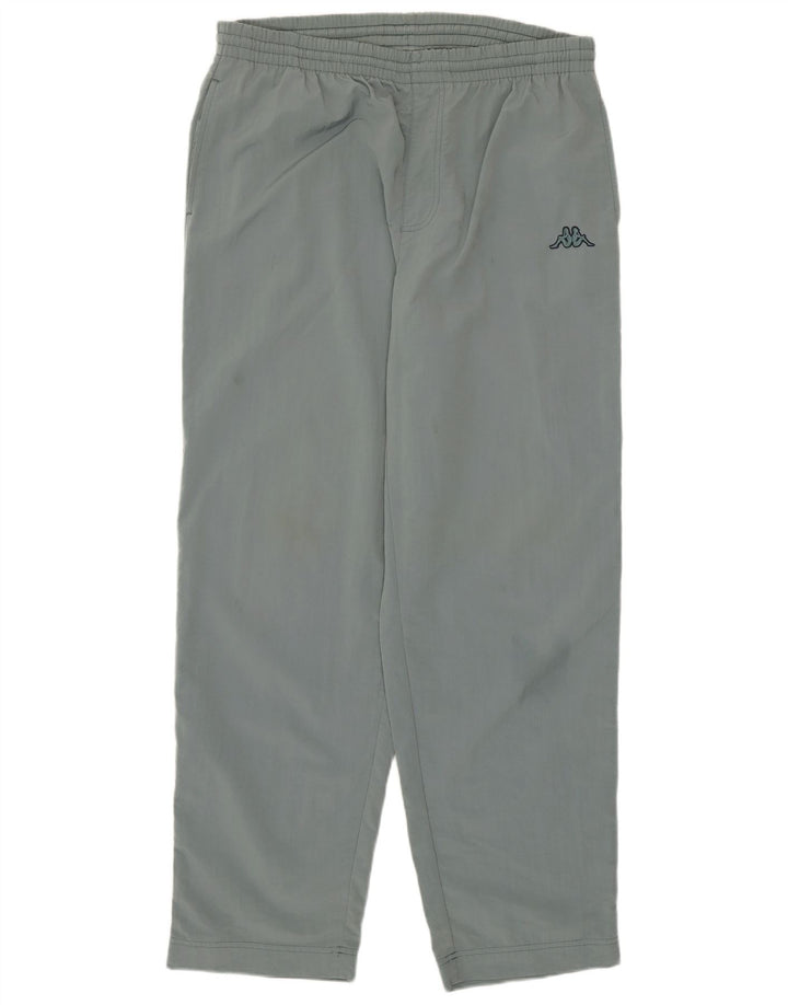 Kappa Mens Tracksuit Trousers Large  Grey Nylon