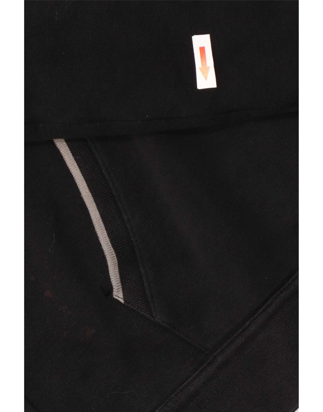 Armani Mens Zip Hoodie Sweater Large Black Cotton