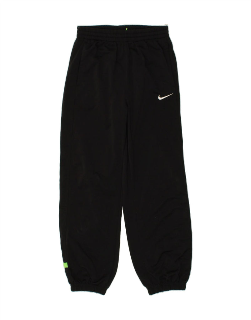 NIKE Boys Tracksuit Trousers Joggers 12-13 Years Black Polyester Vintage Nike and Second-Hand Nike from Messina Hembry 