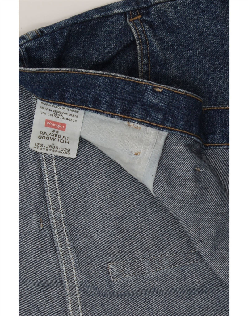 WRANGLER Mens Relaxed Fit Denim Shorts W44 2XL Blue Cotton Vintage Wrangler and Second-Hand Wrangler from Messina Hembry 