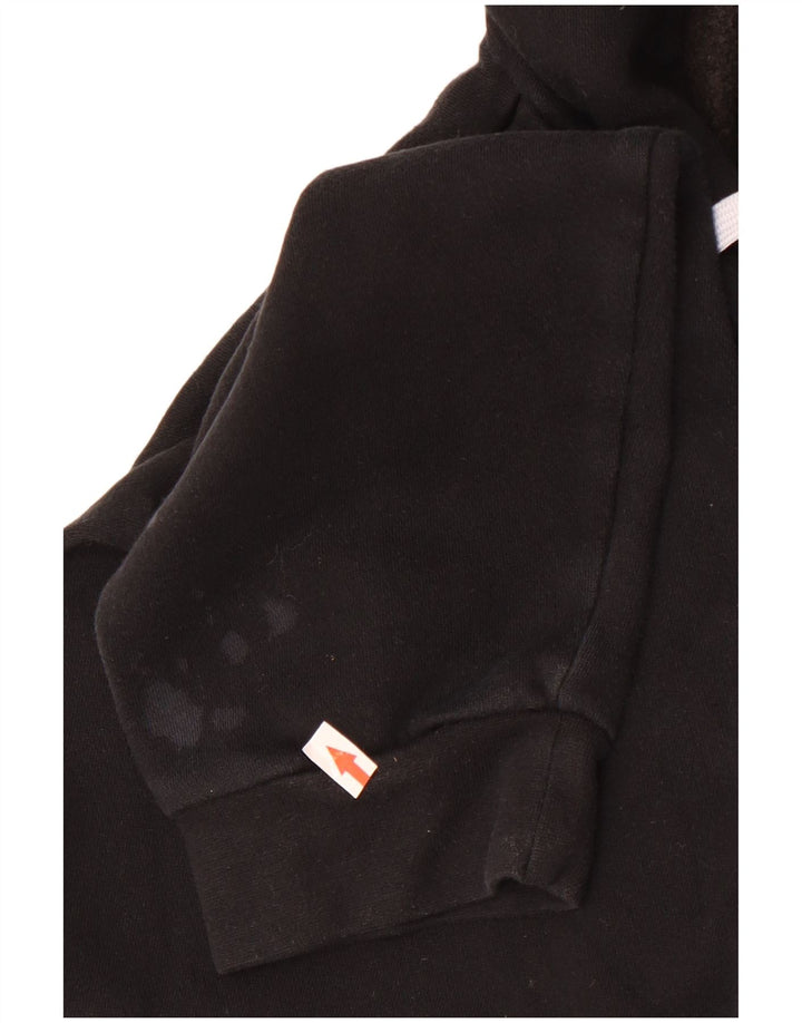 Adidas Mens Hoodie Jumper Large Black Cotton