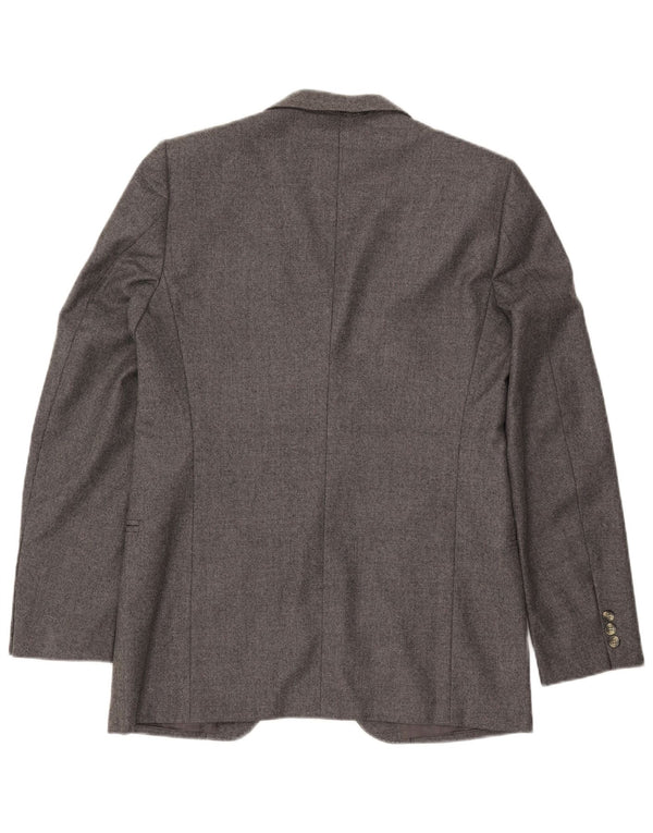 Cerruti 1881 Mens 2 Button Blazer Jacket UK 42 XL Grey Wool