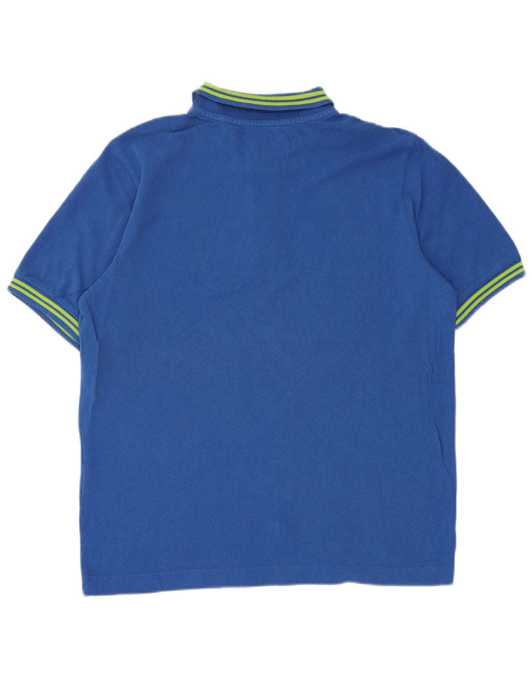 Kappa Mens Polo Shirt Small Blue Striped Cotton