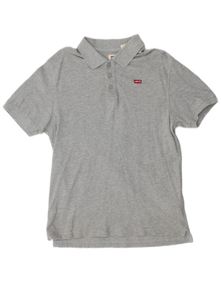 Levi's Mens Polo Shirt Small Grey Cotton