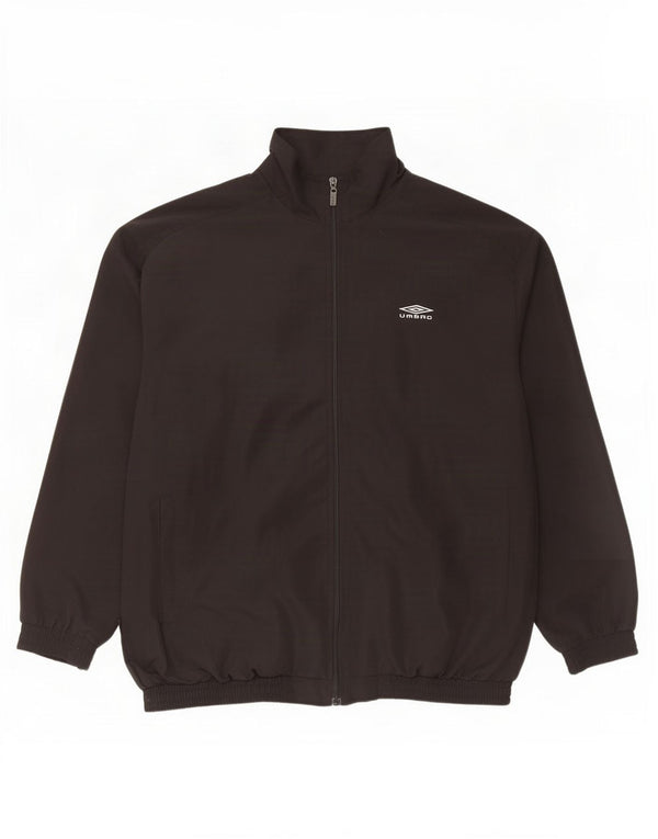 Umbro Mens Tracksuit Top Jacket XL Black Polyester