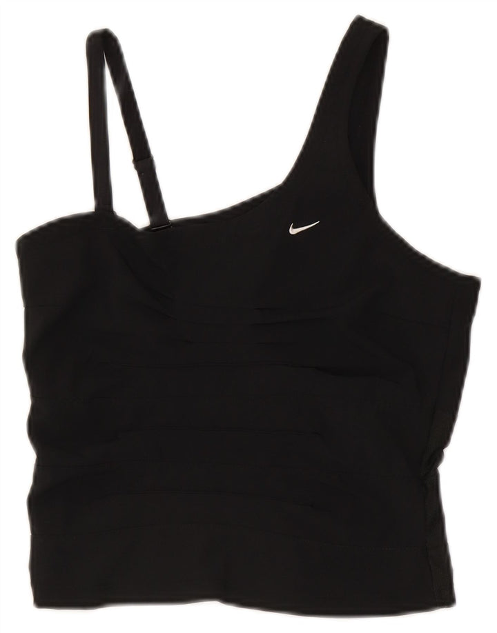 Nike Womens Crop Vest Top UK 8 Small Black