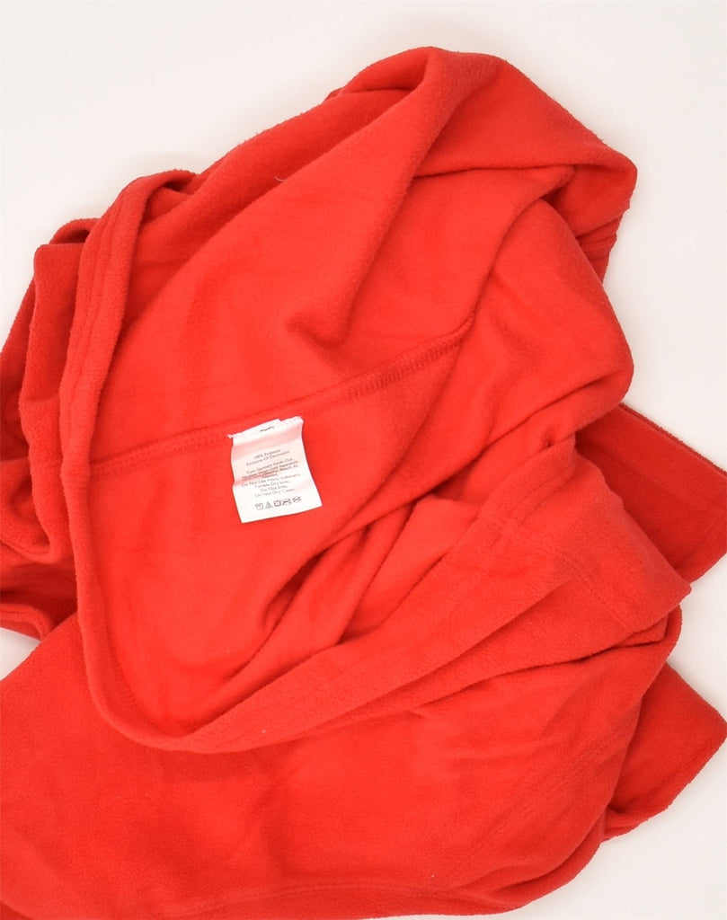 EDDIE BAUER Womens Zip Neck Fleece Jumper UK 18 XL Red Polyester | Vintage Eddie Bauer | Thrift | Second-Hand Eddie Bauer | Used Clothing | Messina Hembry 