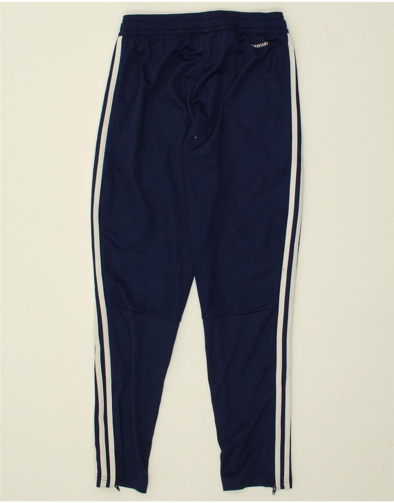 ADIDAS Boys Aeroready Tracksuit Trousers 11-12 Years Navy Blue Polyester | Vintage Adidas | Thrift | Second-Hand Adidas | Used Clothing | Messina Hembry 
