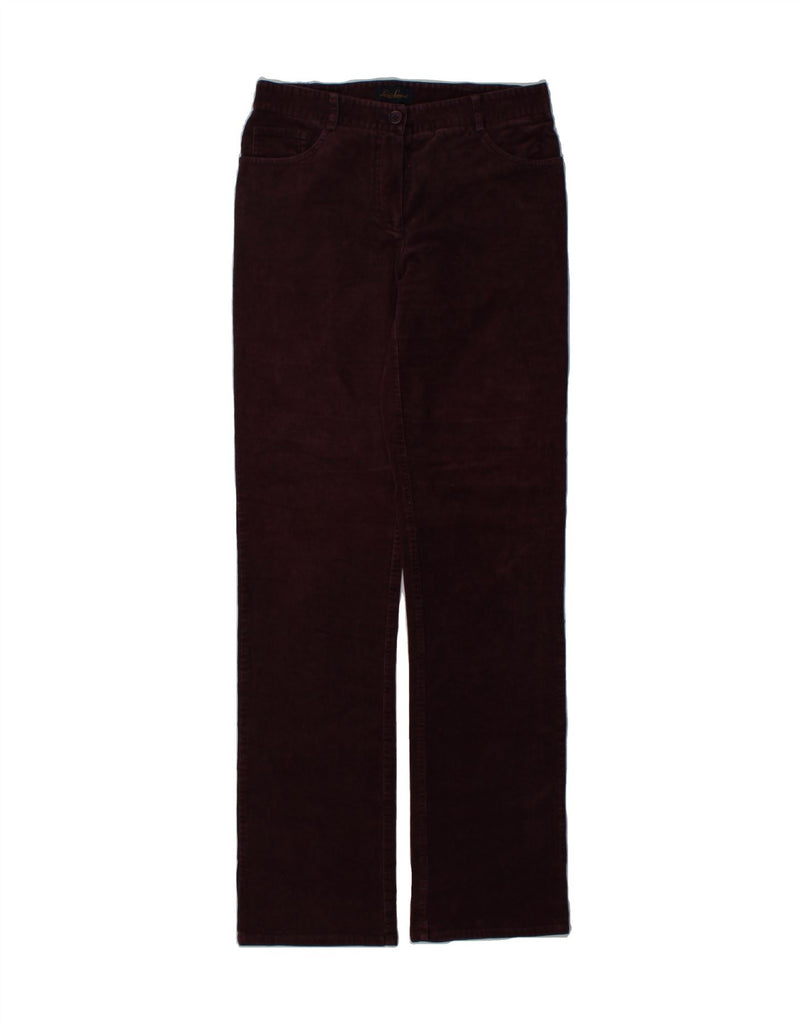 LUISA SPAGNOLI Womens Corduroy Trousers IT 42 Medium W30 L34 Purple Vintage Luisa Spagnoli and Second-Hand Luisa Spagnoli from Messina Hembry 