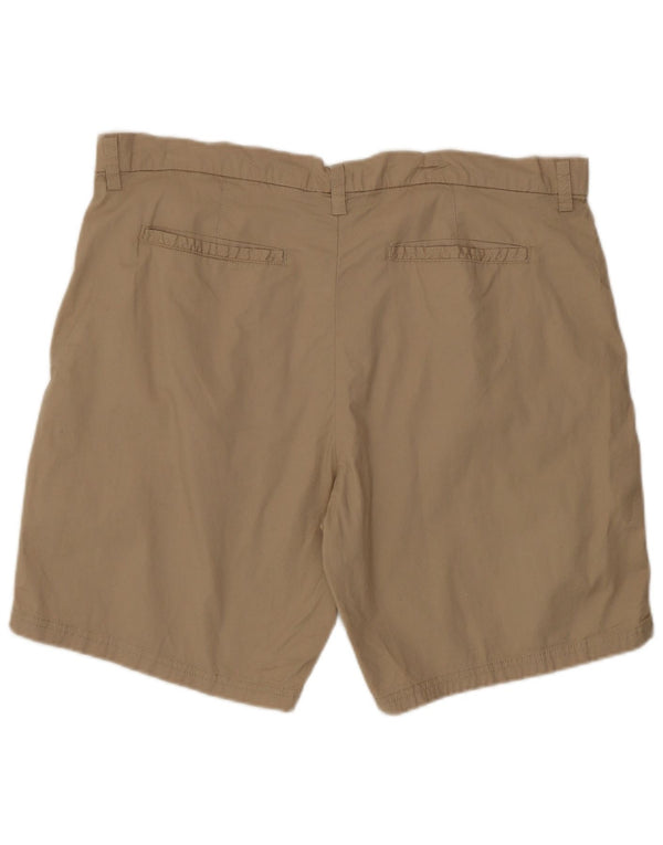 Mountain Warehouse Womens Chino Shorts UK 14 Large W36 Beige Cotton