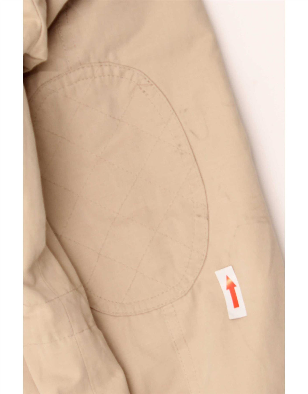 Zara Womens Hooded Parka Jacket UK 14 Medium Beige Polyester