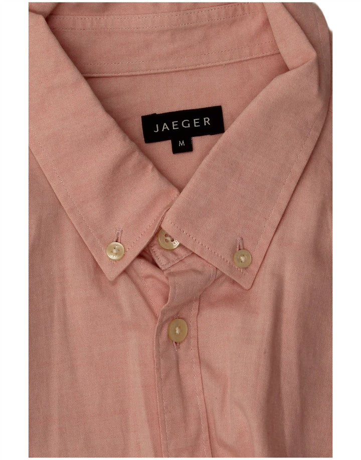Jaeger Mens Shirt Medium Pink Cotton
