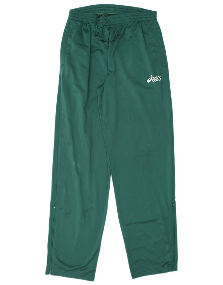 ASICS Mens Tracksuit Trousers Large  Green Polyester