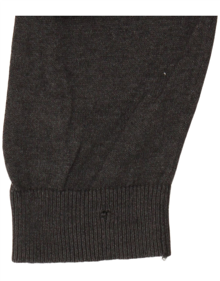 Marks & Spencer Boys V-Neck Jumper Sweater 14-15 Years Grey Cotton