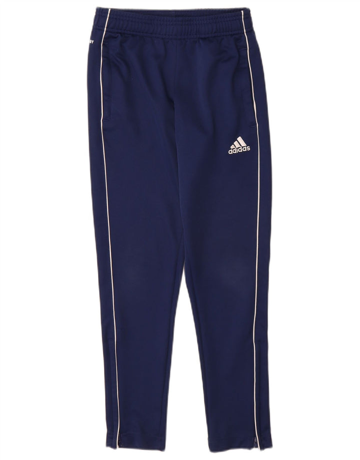 Adidas Boys Aeroready Tracksuit Trousers 9-10 Years  Navy Blue Polyester